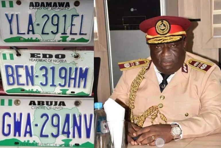 New number plates Helping Police, ICPC, EFCC, others to track criminals – FRSC Boss