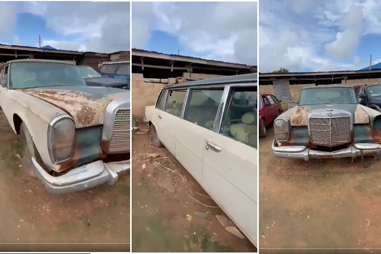 A Video Of an Ancient Mercedes-Benz Grosser 600 Limousine Of A Former Nigerian Premier Says It’ll Cost 6 Million To Purchase & Restore The Vehicle