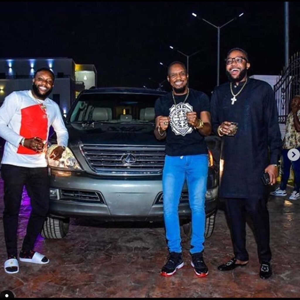 Actor Junior Pope gets a car gift from E-Money and Kcee