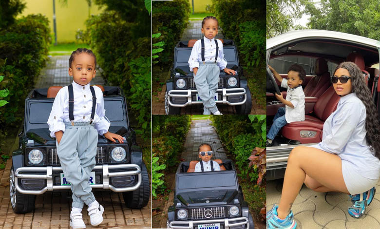 Regina Daniel’s Son Celebrates 2 Years Birthday In A Customized Mercedes AMG G63