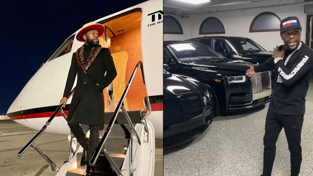 Aside From Having Over 100 Cars, Floyd Mayweather Owns a N50 Billion Private Jet That Looks Like a Palace On Air