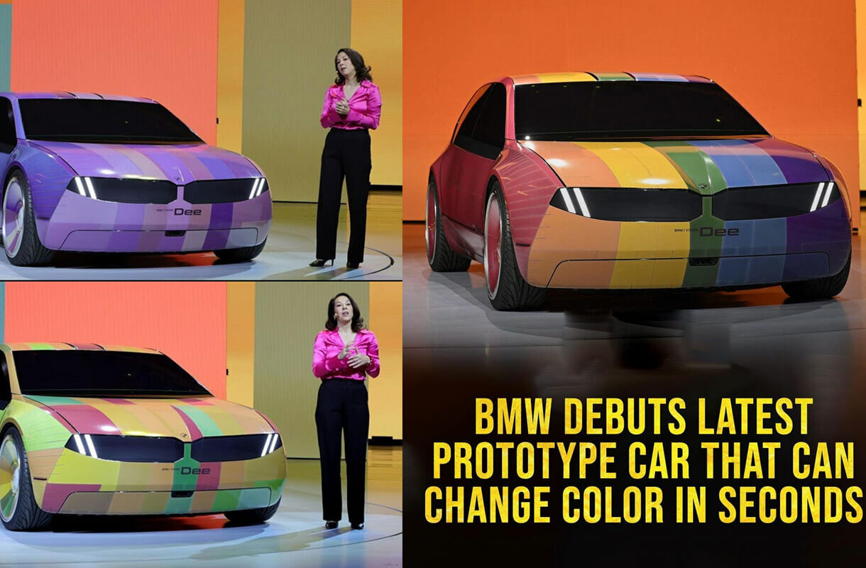 BMW Debuts Latest Prototype Car That Can Change Color In Seconds