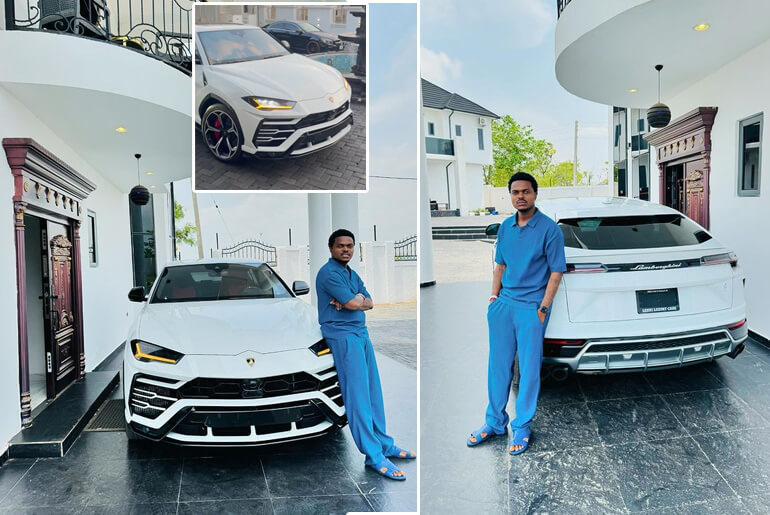 Blord show off his newly acquired 2020 Lamborghini Urus worth N430 Million
