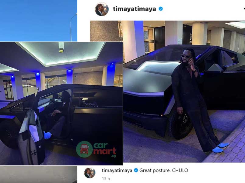 Singer Timaya acquires a Tesla Cyber Truck