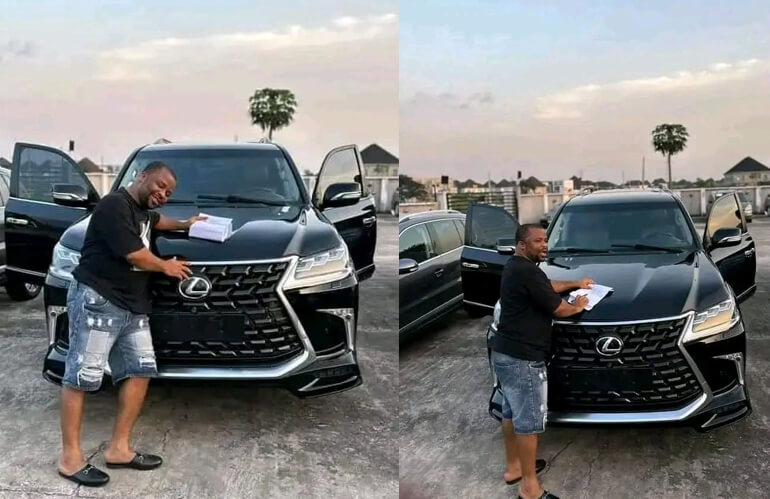 Comedian Apama Gifts Himself A Brand New SUV Few Days After Wife Gave Birth To A Bouncy Baby Girl