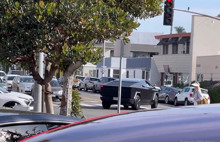 Elon Musk, Tesla Boss Reveals the First-Ever Matte Black-Painted Version of the Cybertruck 