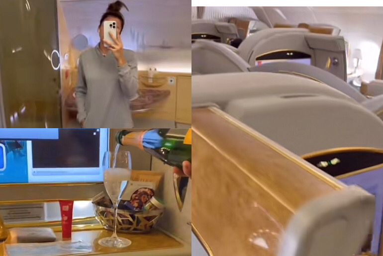 Woman Shows Off What’s Like Flying A ₦12 Million First Class Ticket
