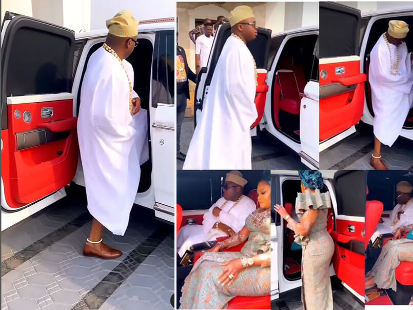 HRH, Oba of Elegushi Was Spotted With His Millions Worth Rolls Royce Cullinan
