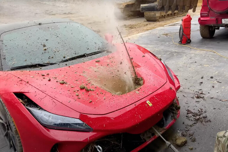 How A YouTuber Bought A Brand New ₦296 Million Ferrari F8 Just So He Can Destroy It