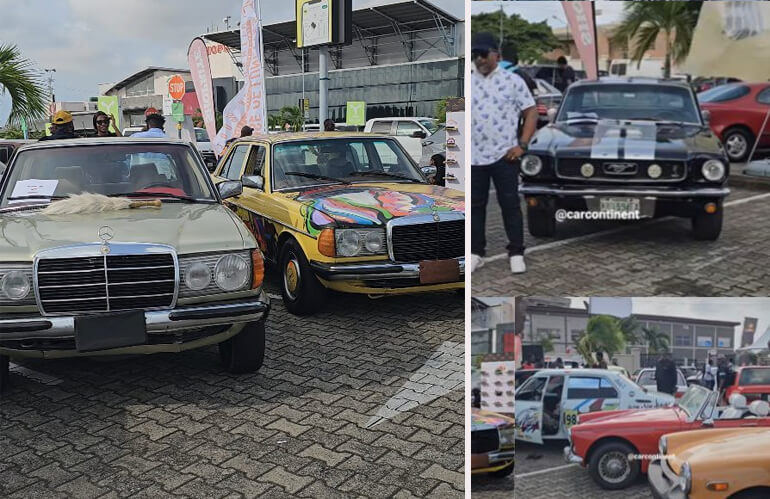 How Lagos Big Boys Celebrated Father's Day, Displaying Old School Cars You Never Believe Still In Existence