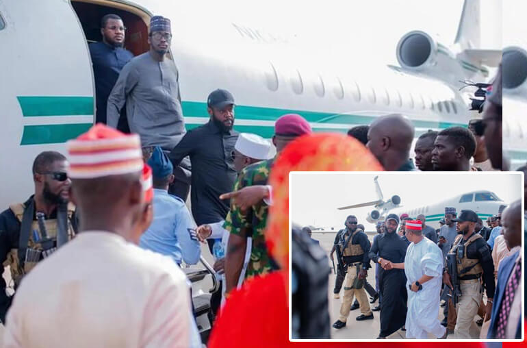 How Seyi Tinubu, the first son of the Federal Republic of Nigeria Touched Down Kano in Presidential Jet To Watch Polo Tournament With Friends