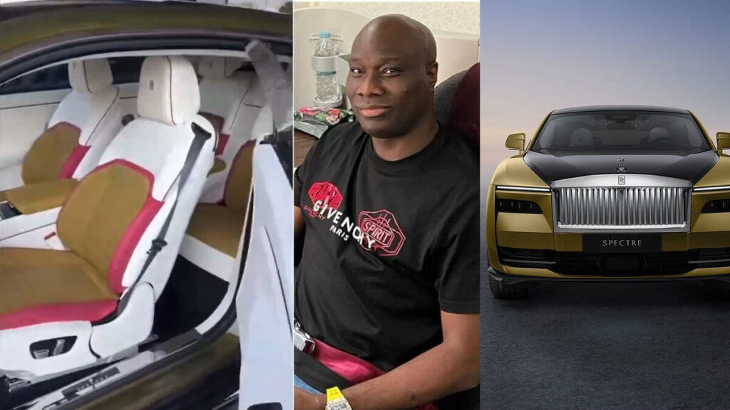 Hushpuppi Friend Mompha Buys Electric ROLLS ROYCE SPECTRE worth N450m, First in Africa