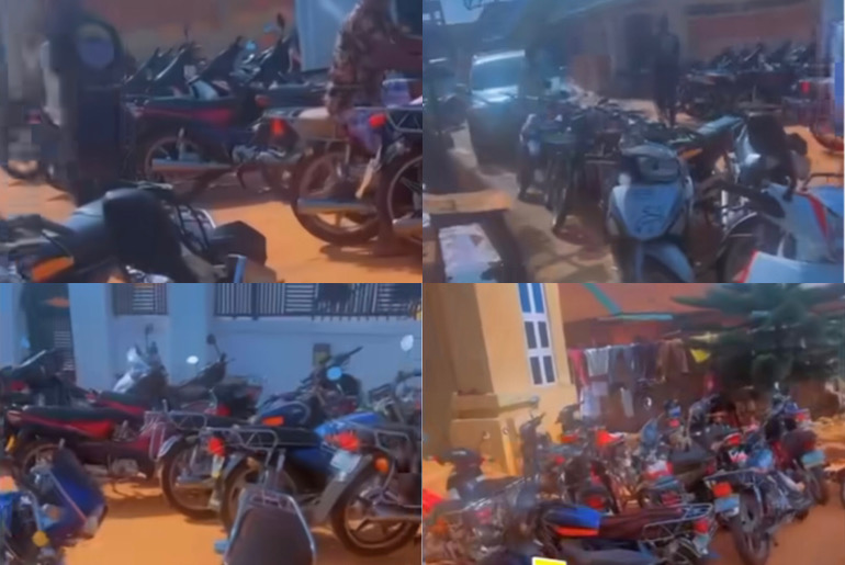 “Na Bike Chairman Dey Do Wedding”: Man Left Speechless As Guests Only Came With  Okada Bikes At A Luxurious Wedding, No Cars
