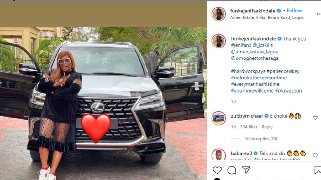 Actress Funke Akindele Buys Brand New Lexus LX 570 SUV