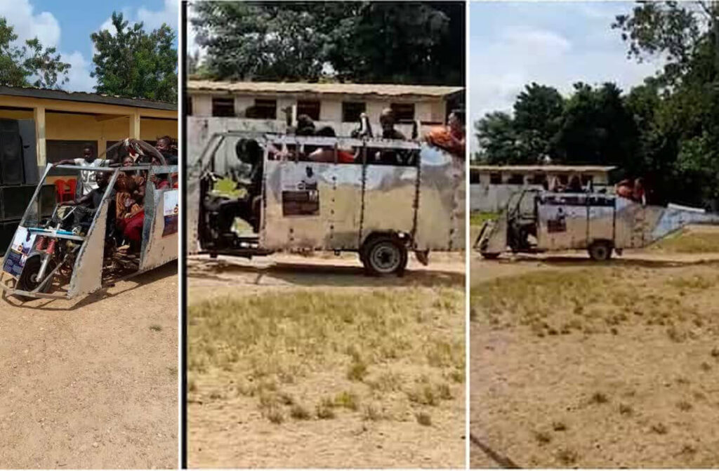 Man Rebuilds His Keke Into A Helicopter As He Drives Around Town