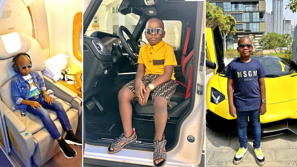 Mompha’s 10-Year-Old Son, Is World’s Youngest Billionaire, Owns a Bentley, Private Jet and Billion Naira Mansions 