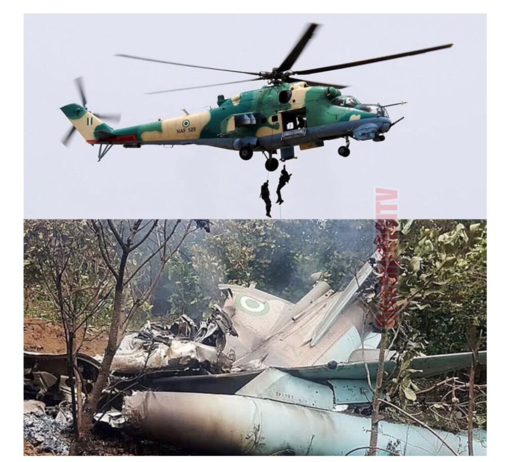 Nigerian Airforce Helicopter Crashes in Niger 