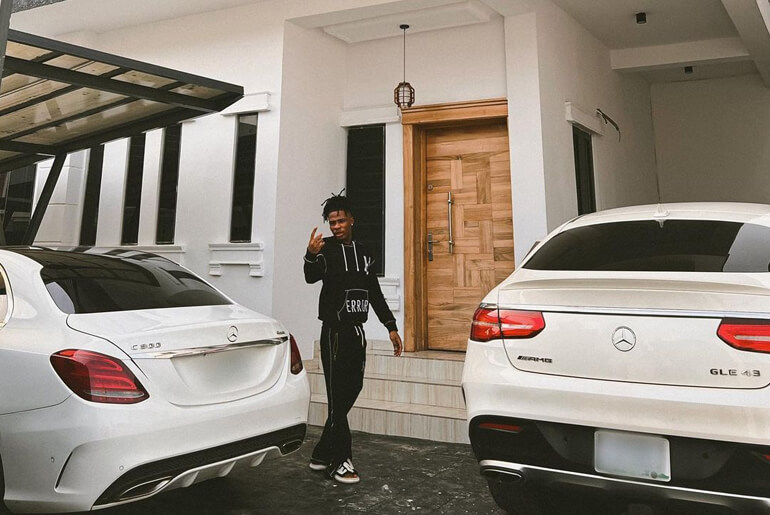 Nigerian Singer Joe Boy Shows New House & Two Mercedes-Benz