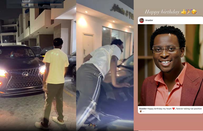 On his birthday, Khaid gifted a Lexus SUV to his record label boss, Sydney Talker