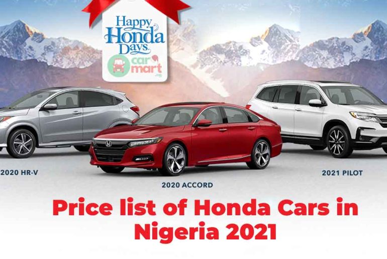 Price list of Honda Cars in Nigeria 2021