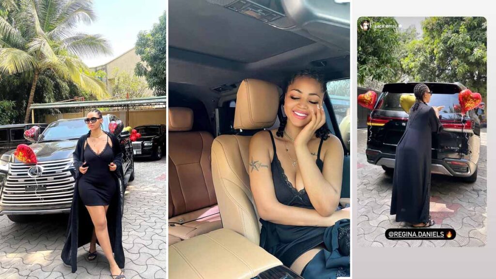 Regina Daniels Shows Off an Expensive Suv She Got From Hubby as Valentine's Gift