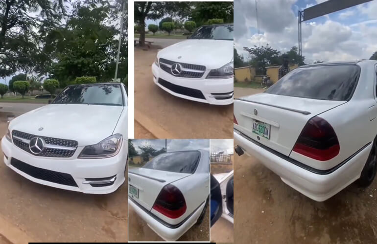 The Moment A Benin Taxi Being Upgraded to a 2013 Mercedes C300 Was Spotted