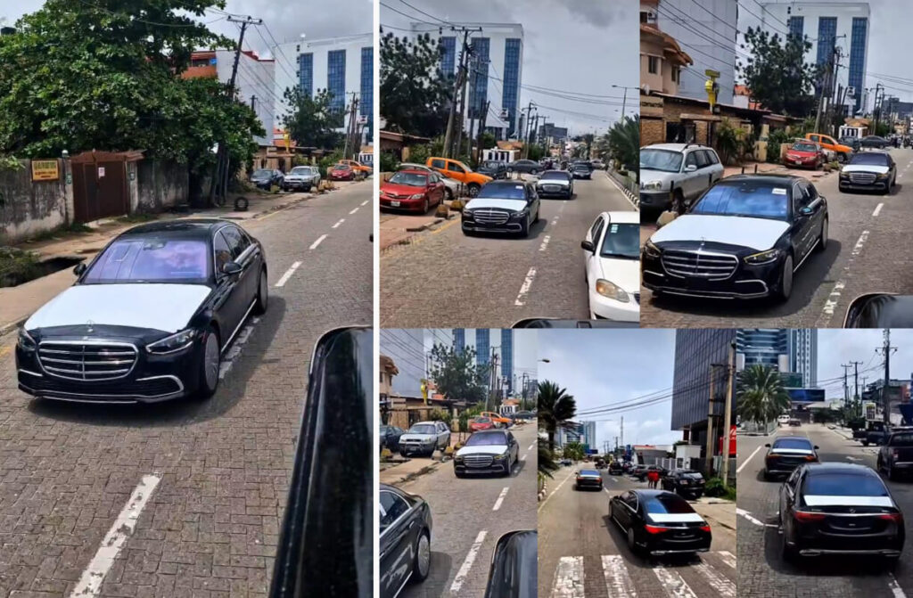 The Moment A Convoy Of Luxury Cars Was Spotted In Lagos