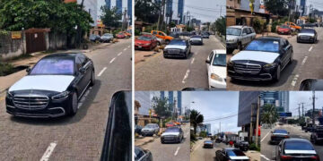 The Moment A Convoy Of Luxury Cars Was Spotted In Lagos