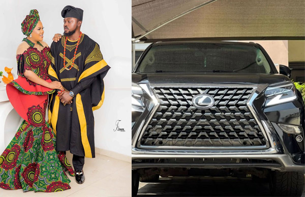 Toyin Abraham’s husband gift wife a new SUV Car on his birthday