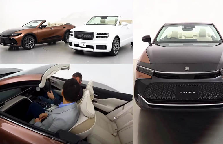 Toyota gets a little wild, Introduce This One-Off Toyota Crown Convertible with interesting features
