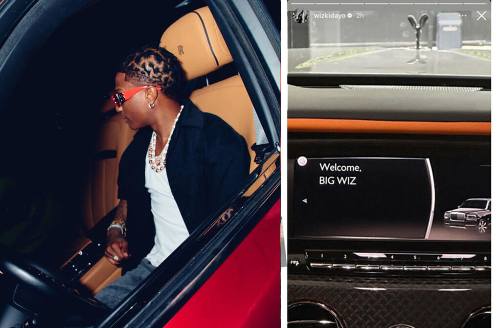 Wizkid Finally Reveals His New Rolls Royce with Exquisite Interior