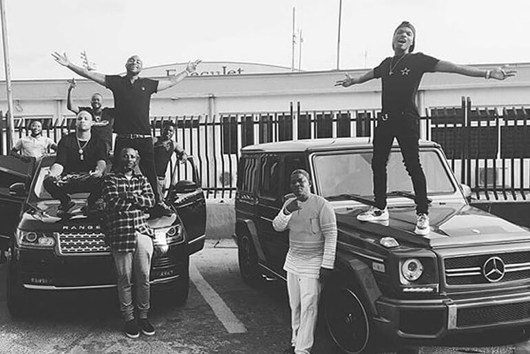 Wizkid and Davido Floating Their Exepsnvie Car, Proved They Are Now Besties