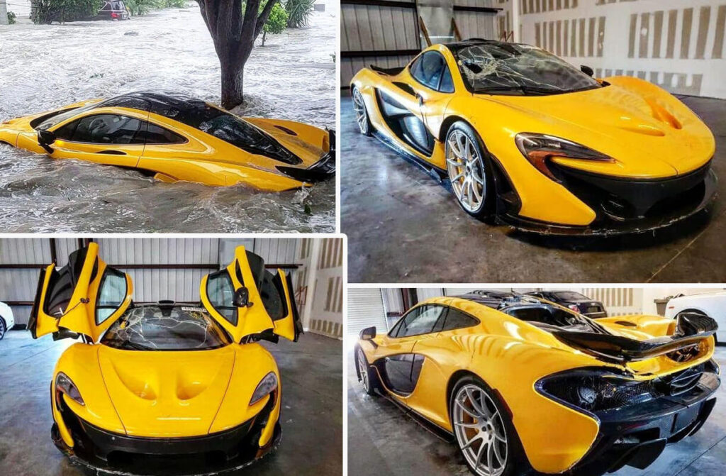 YouTuber Buys A Flood Destroyed McLaren P1 And Vows To “Spend Every Cent” To Restore It