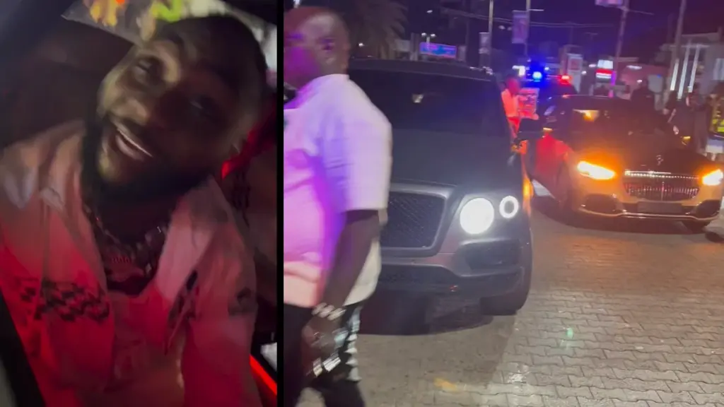 Video Shows Moment Davido Arrives Club with his N400 Million Worth Maybach