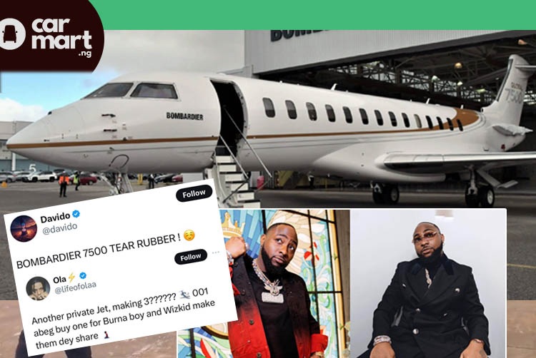 Just In: Davido splashes a whopping $75Million on a brand new Private Jet