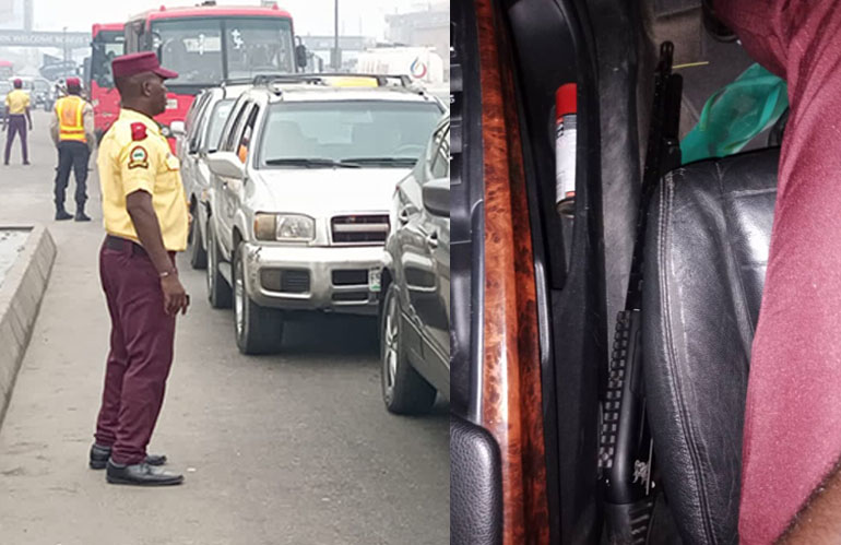 How LASTMA recovers gun inside vehicle impounded for driving against traffic