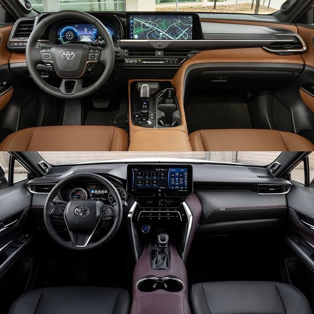 2025 Crown Signia and Toyota Venza interior