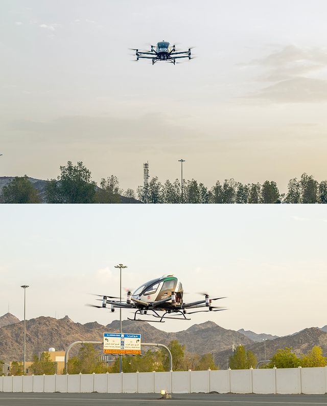 Saudi Arabia self-driving flying taxi