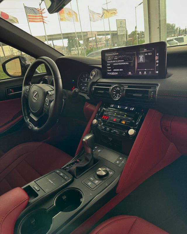 2023 Lexus IS 500 interior