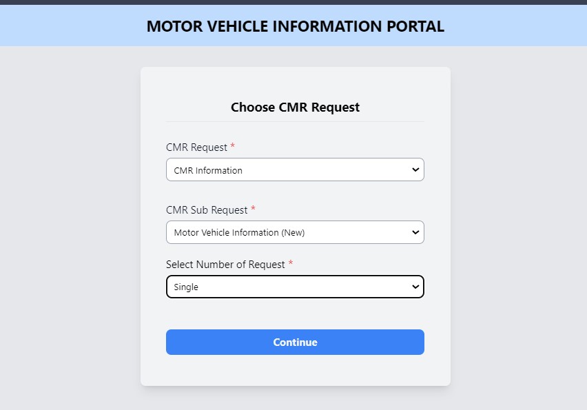vehicle information on emcr Nigeria