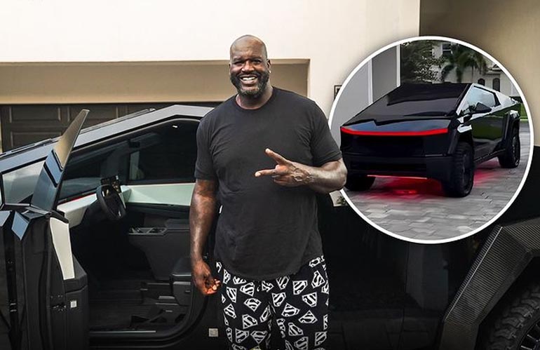 Shaq Just Got His Own Customized Cybertruck, Elon Musk Acknowledged