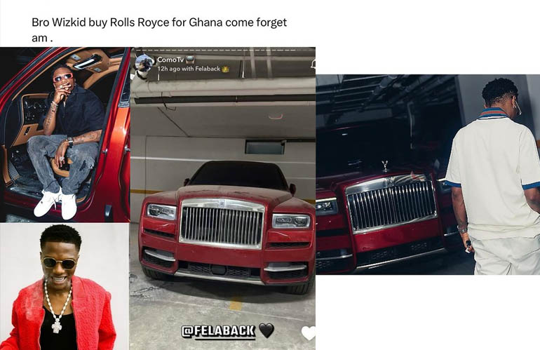 Wizkid buy Rolls Royce for Ghana