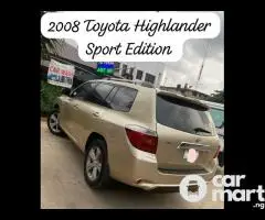 Clean First Body 2008 Toyota Highlander Sport