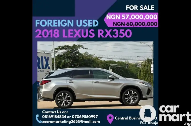 2018 Lexus RX350 Full Option