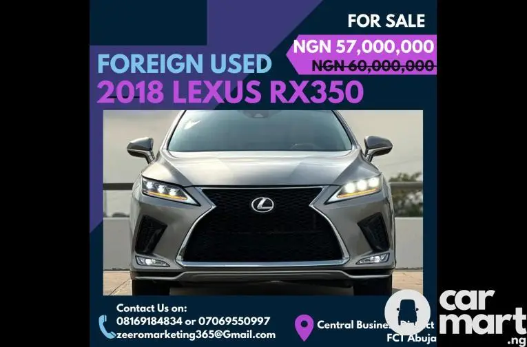 2018 Lexus RX350 Full Option