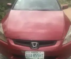 Nigerian used Honda accord 2003
